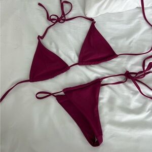 Maroon Bikini